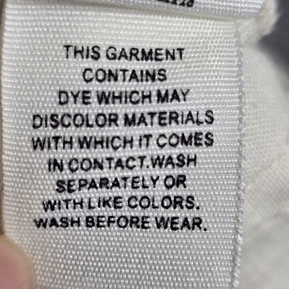 Free People Womens 29 Distressed‎ Skinny Jeans Raw Fringed Frayed Hem Cream - Picture 10 of 11